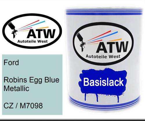 Ford, Robins Egg Blue Metallic, CZ / M7098: 1L Lackdose, von ATW Autoteile West.